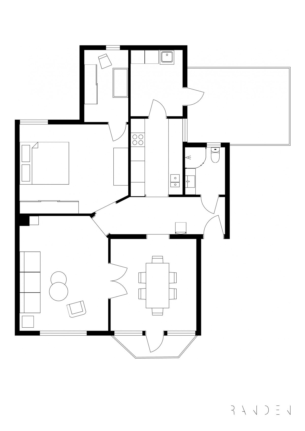 Plantegning 4 etg. Galleribilde