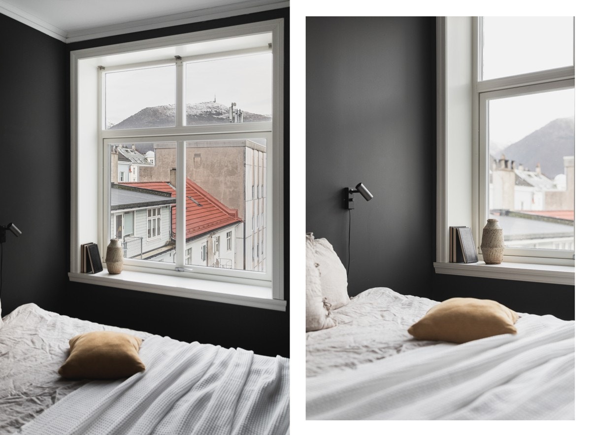 Utsikt mot Ulriken fra hovedsoverommet. Galleribilde