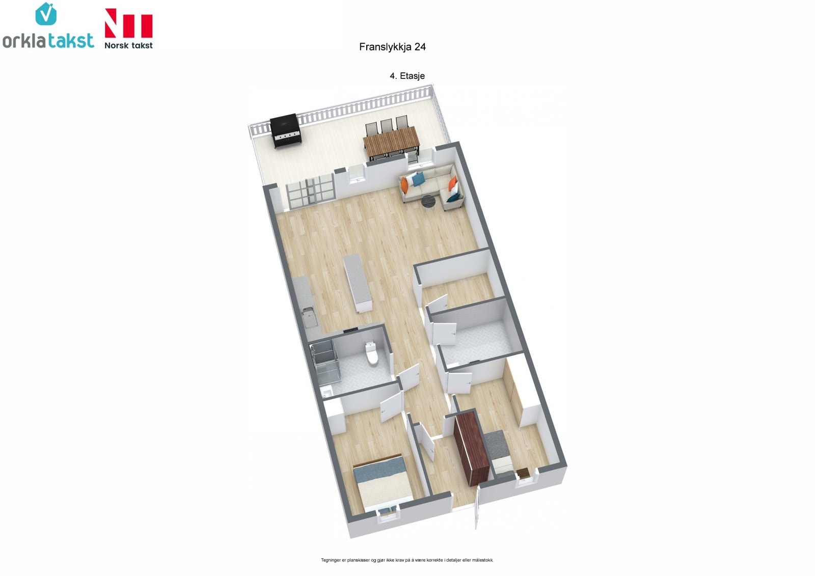 Planskisse Galleribilde