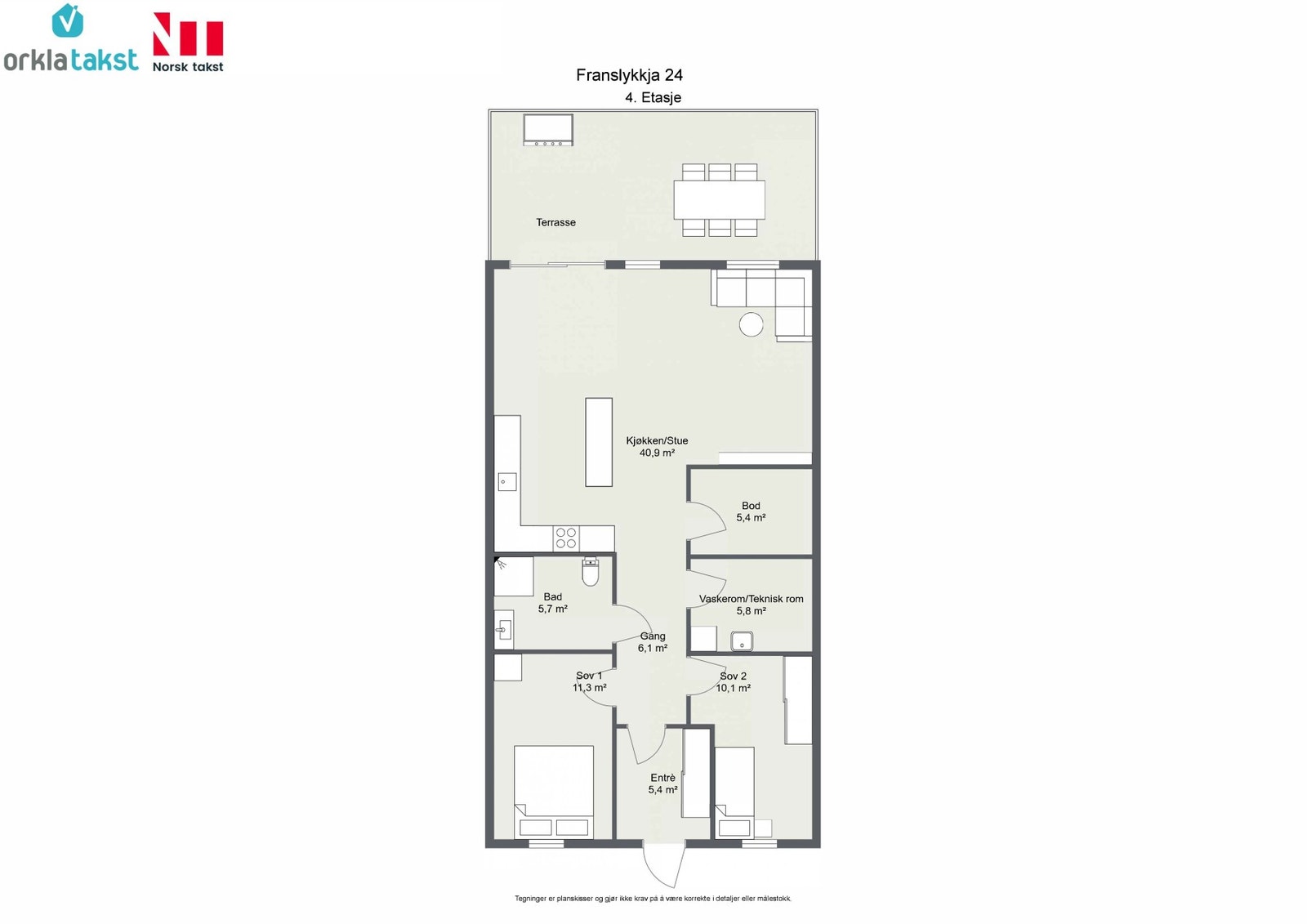 Planskisse Galleribilde