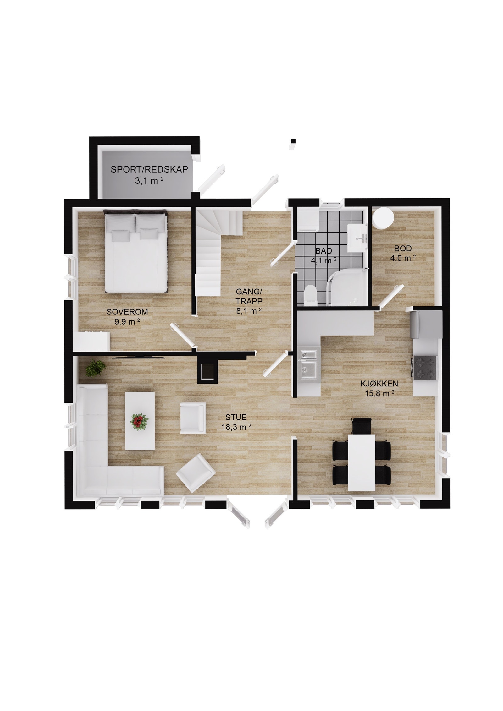 Plan hovedetasje Galleribilde