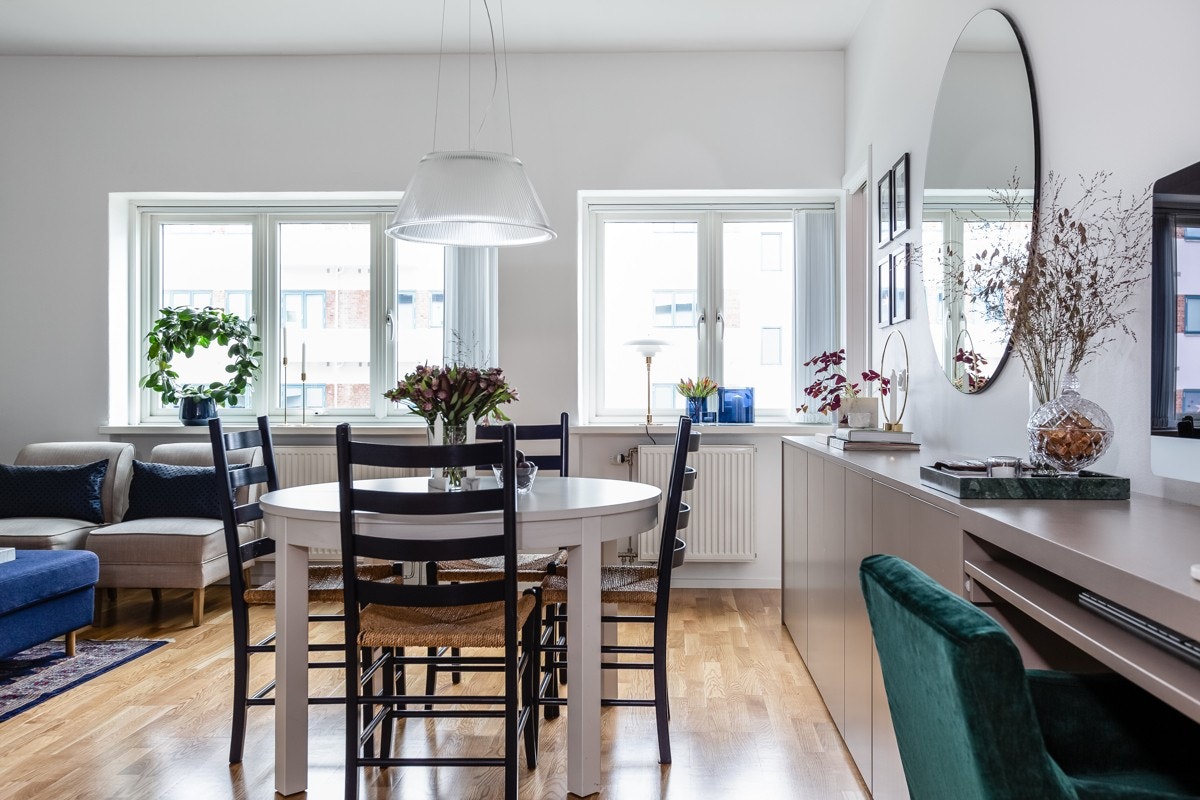 Alle rom (foruten hovedsoverom) fikk nye parkettgulv i 2018 Galleribilde