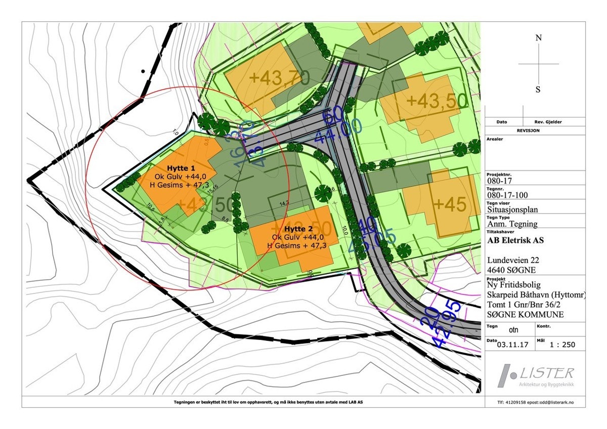 Situsasjonskart Røsstadveien 281E Galleribilde