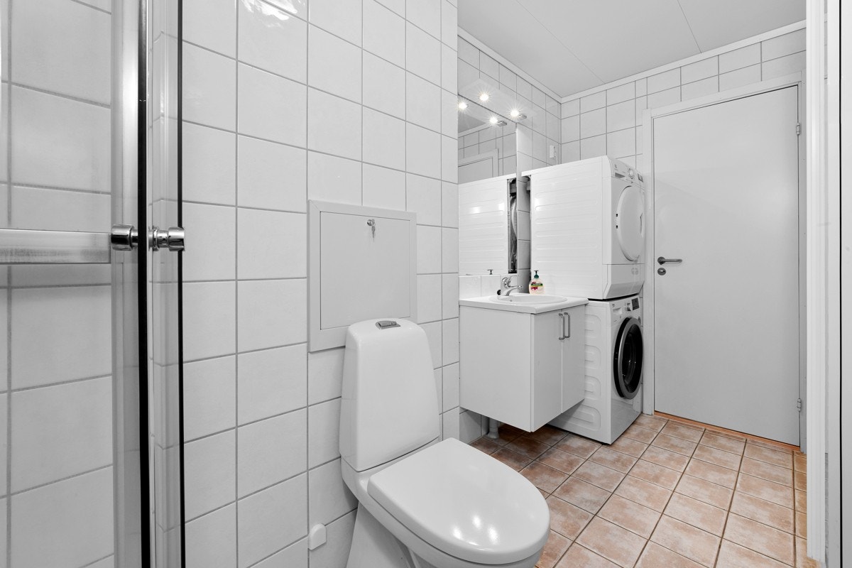 Badet er lekkert og romslig. Galleribilde