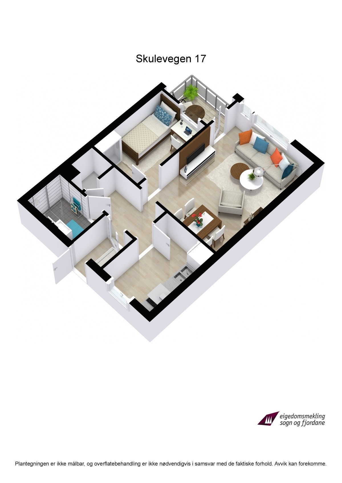 Skulevegen 17 - 3D Galleribilde