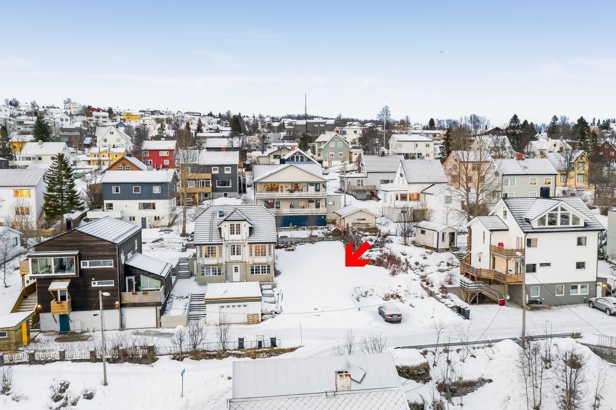 Boligtomt på 571 kvm sentralt beliggende med kort avstand til Tromsø sentrum