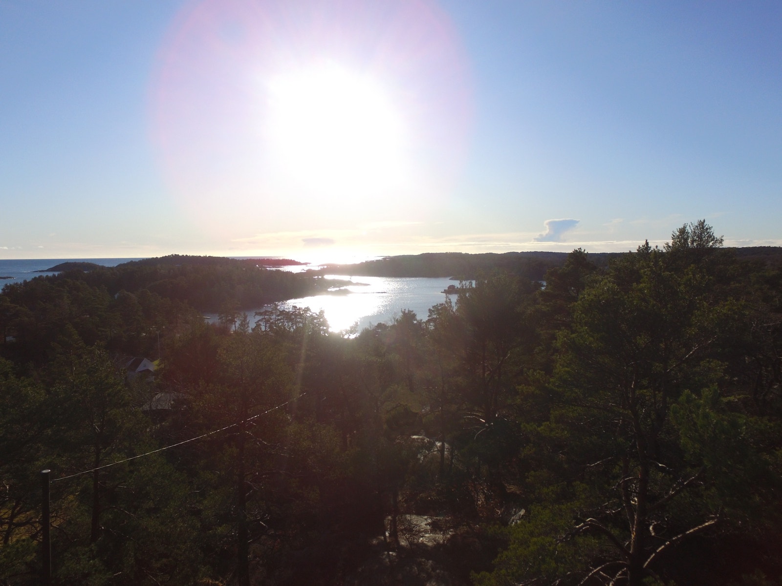 Utsikt utover havet Galleribilde