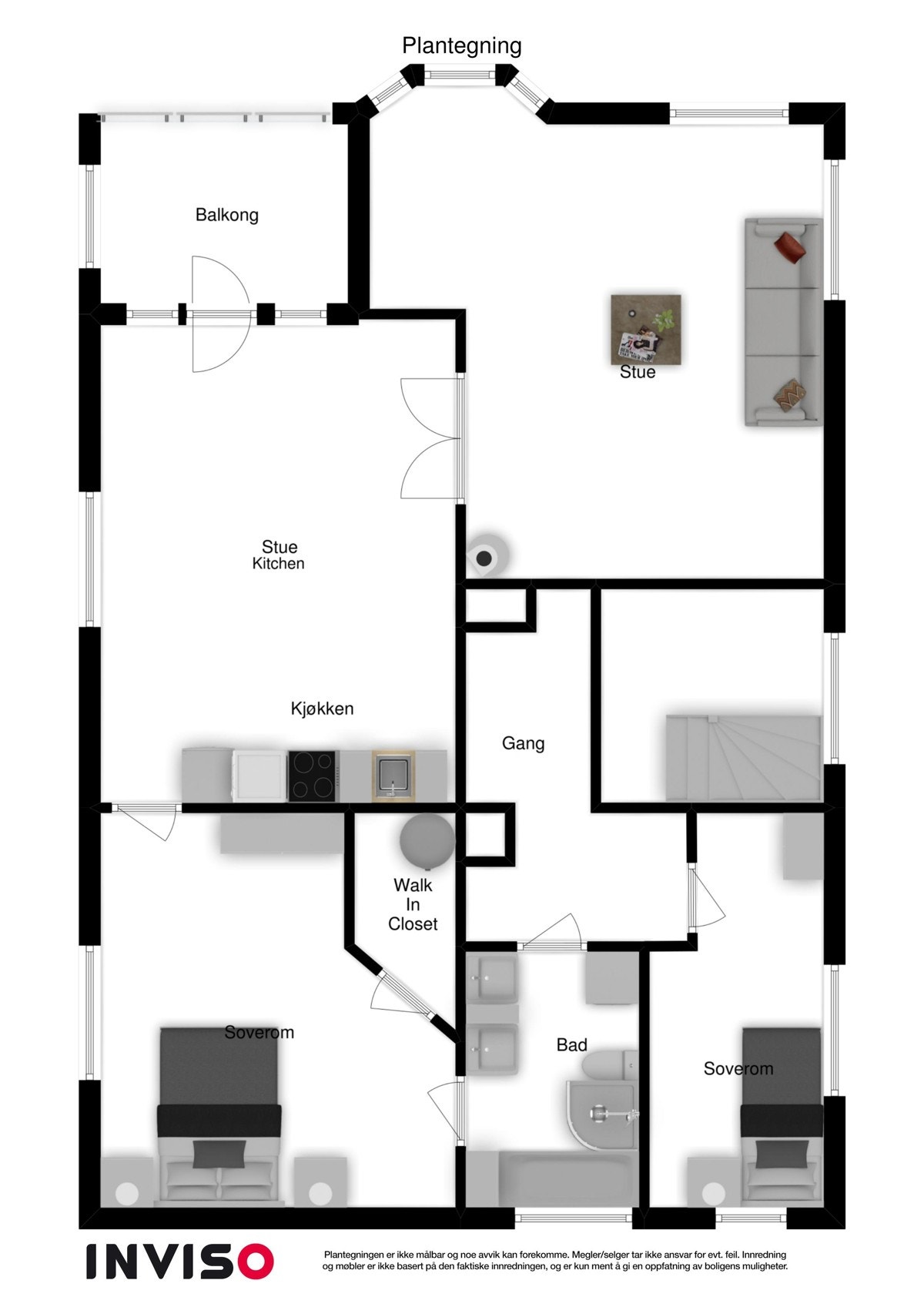 2dplan og 1 Galleribilde