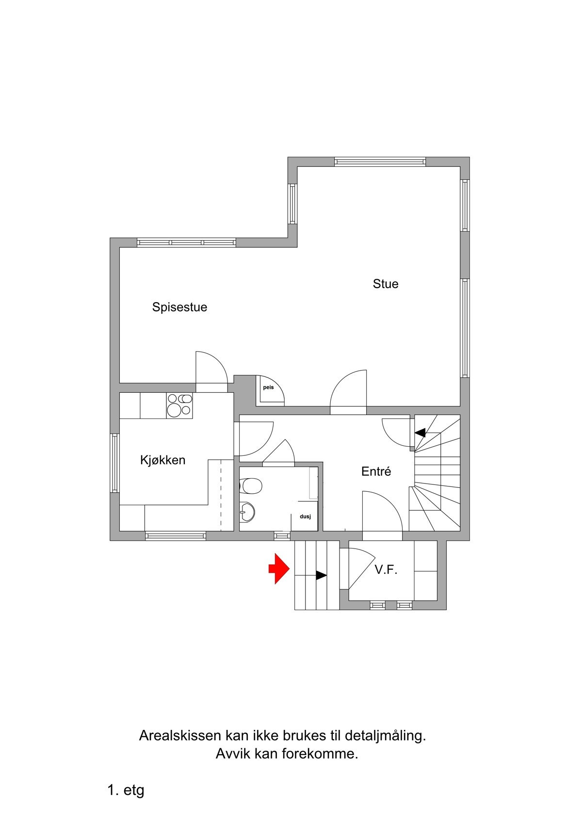 Plan 1. etg Galleribilde