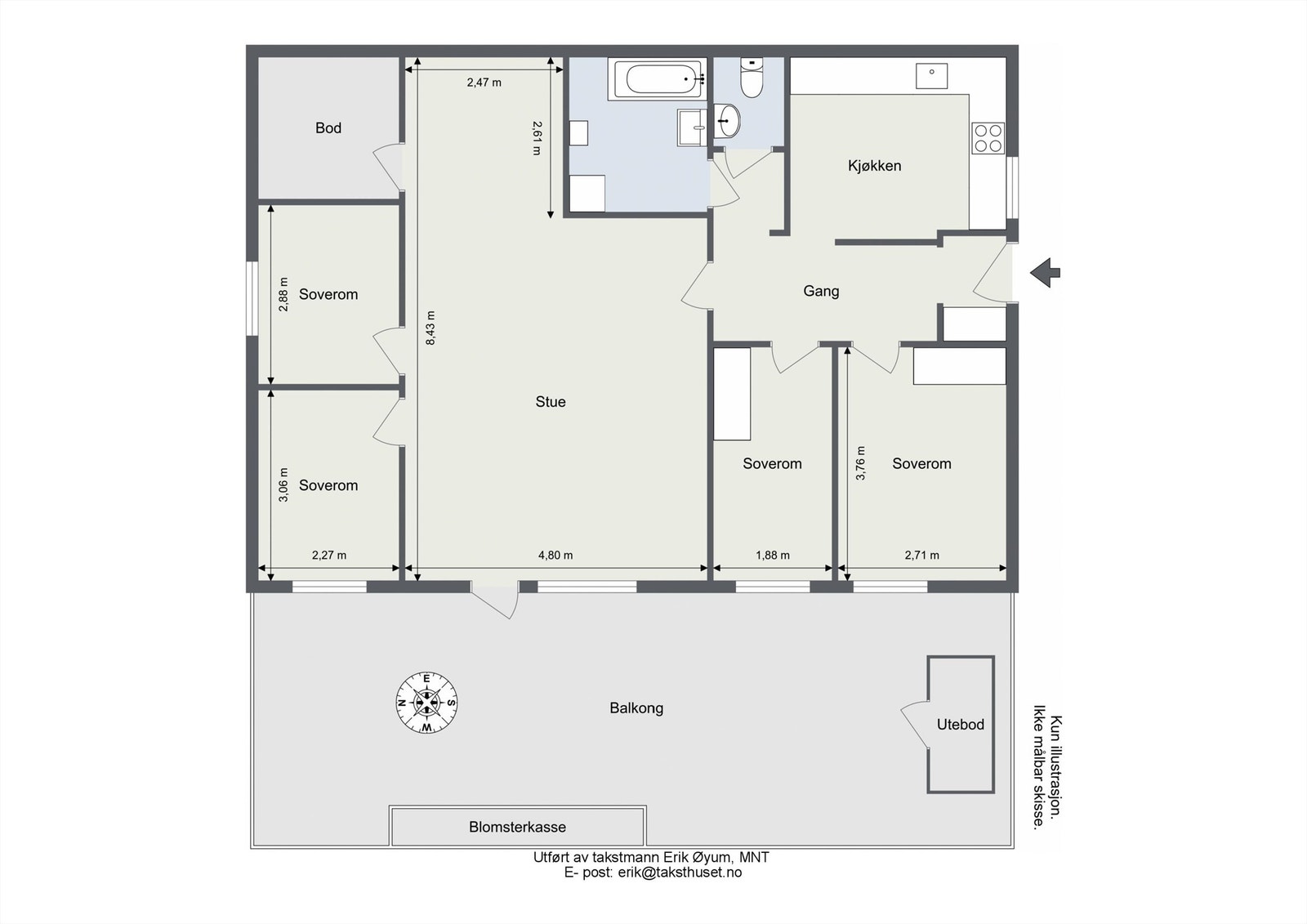 Plantegning Galleribilde