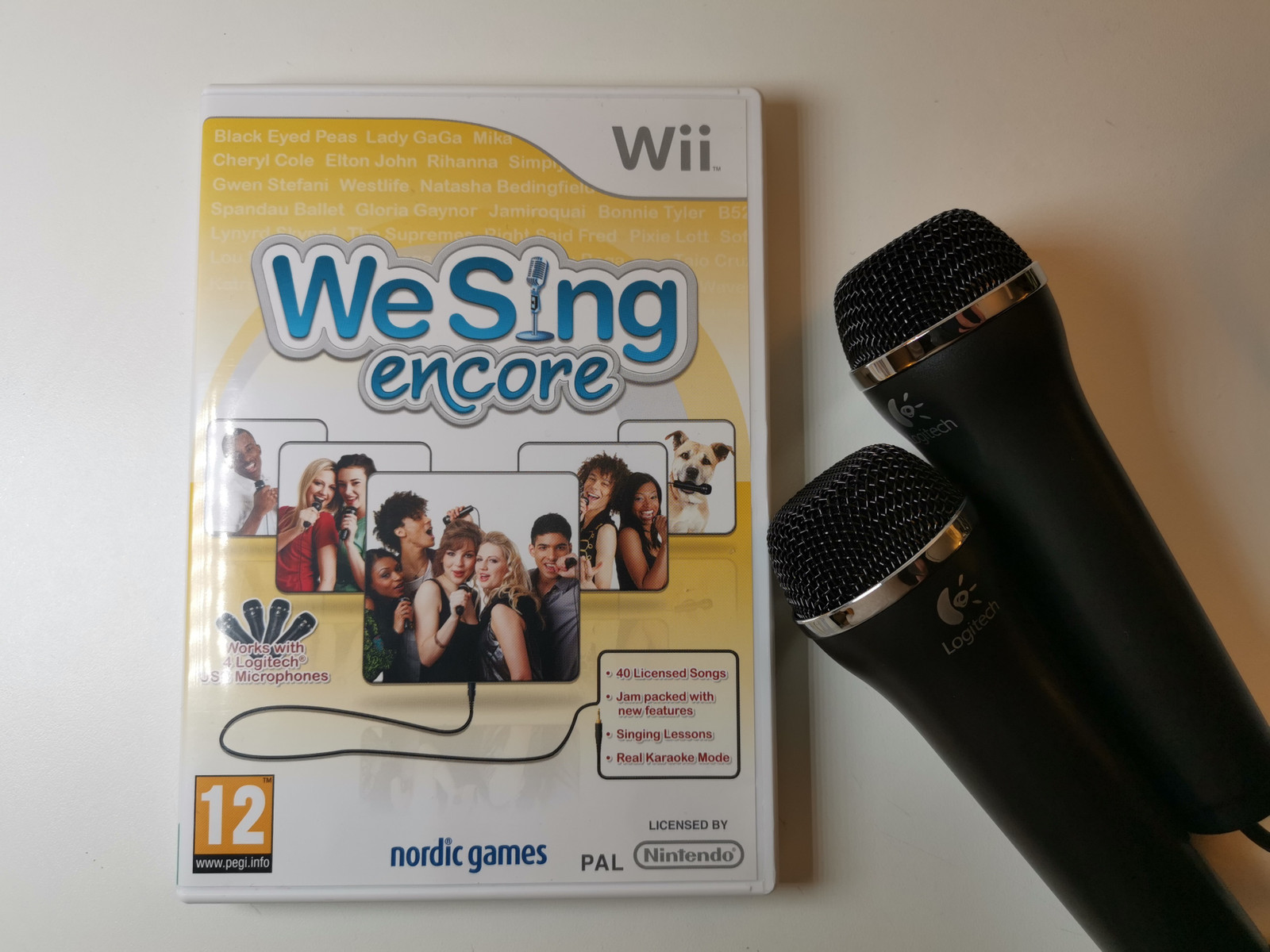 Wii We Sing Encore med 2 x mikrofoner | FINN.no USB Mikrofoner med spill til Wii | FINN.no