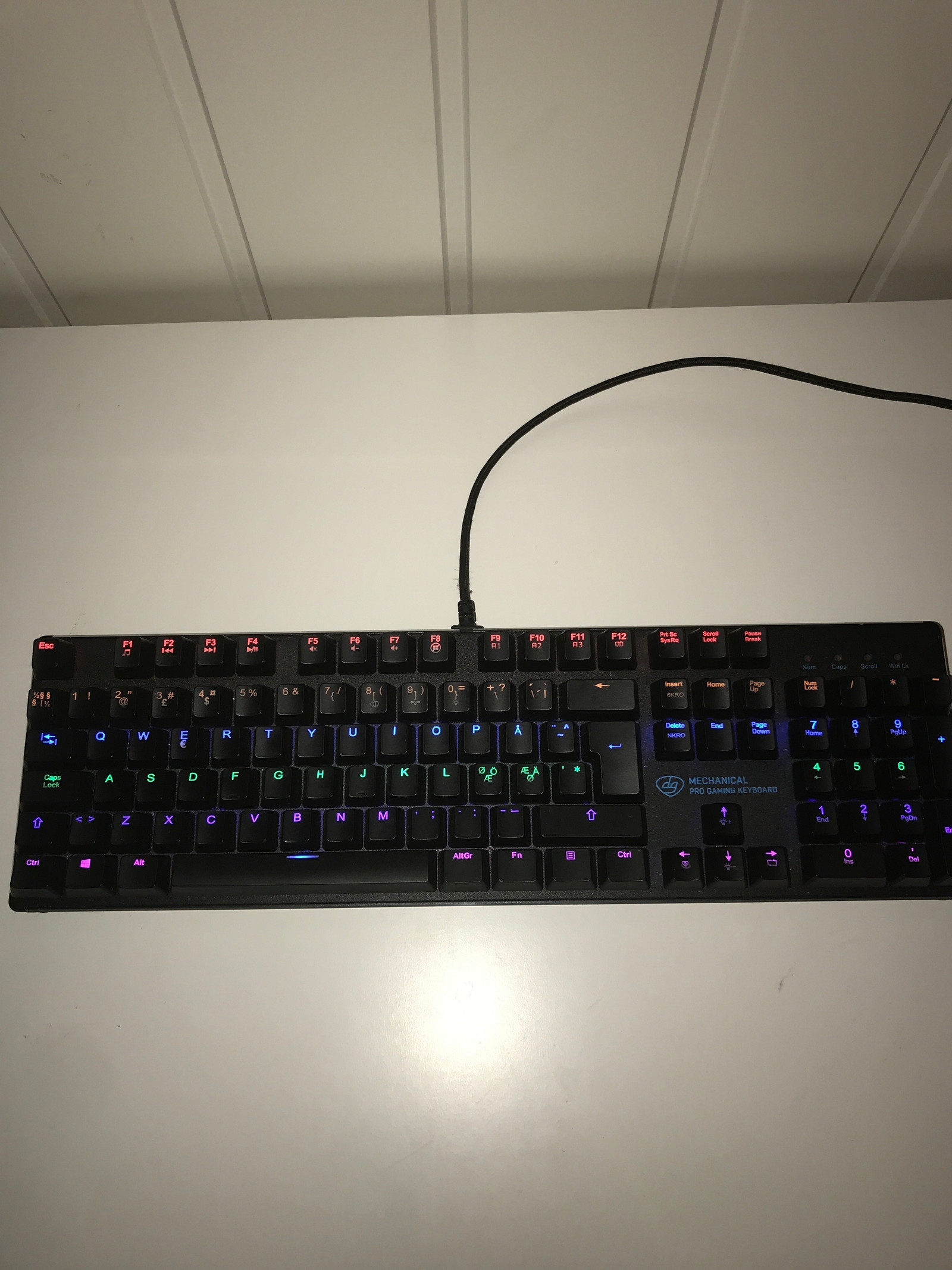 Dacota Gaming PCK 500 Mechanical Keyboard | FINN.no Dacota tastatur med blå bakgrunnsbelysning | FINN.no