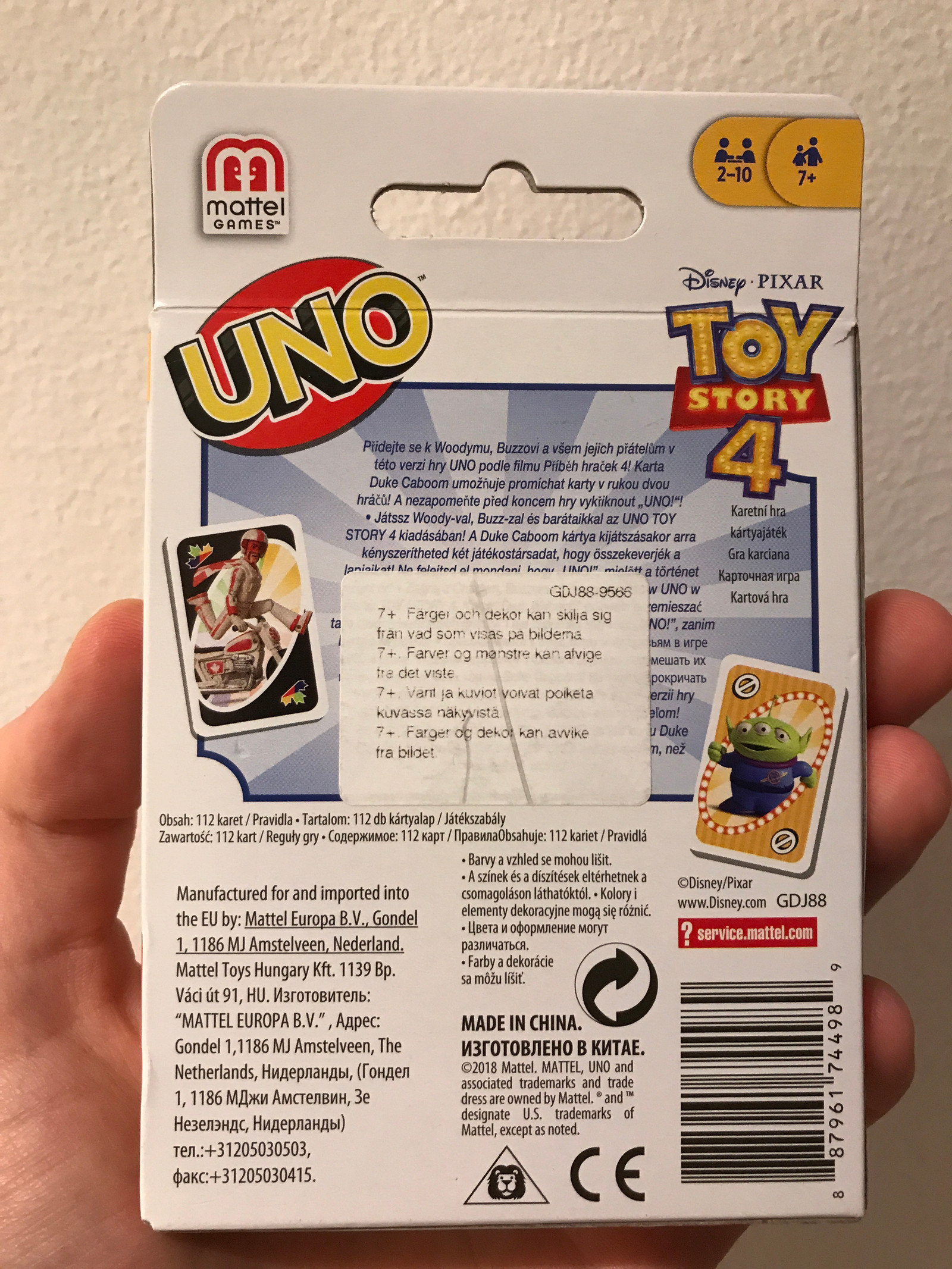 uno toy story 4 rules