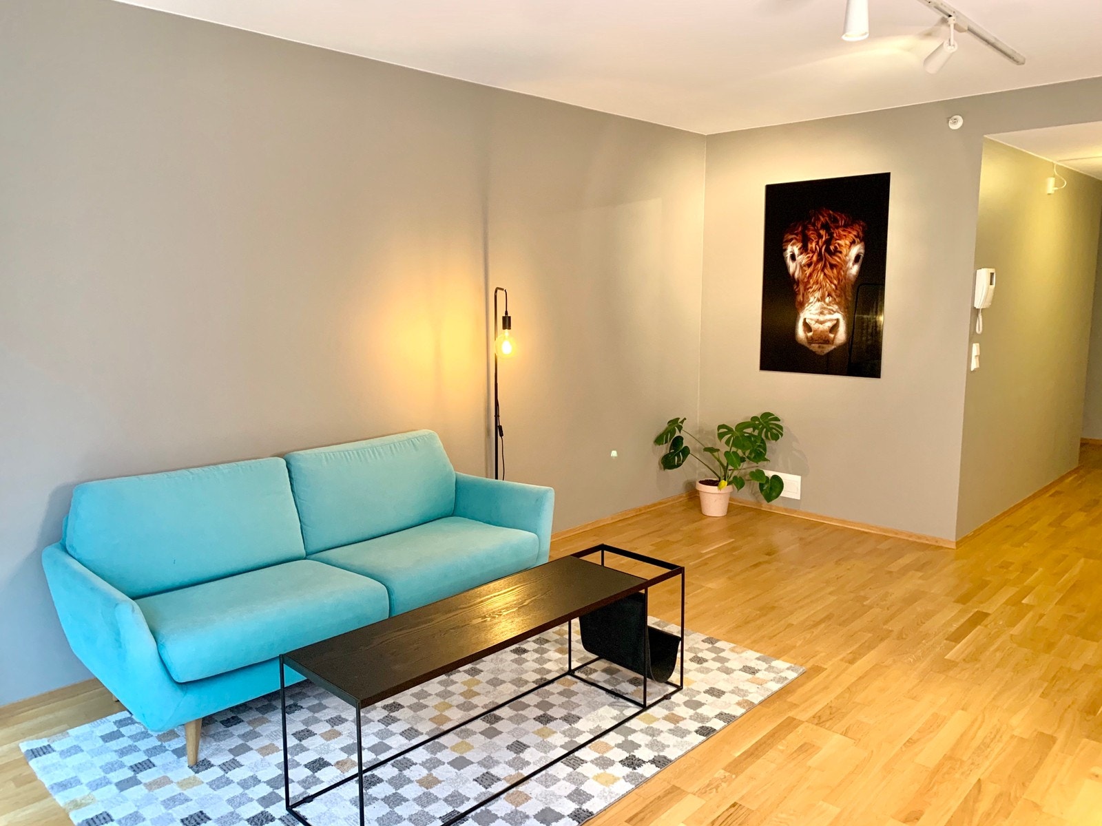 Lys og åpen stue Galleribilde