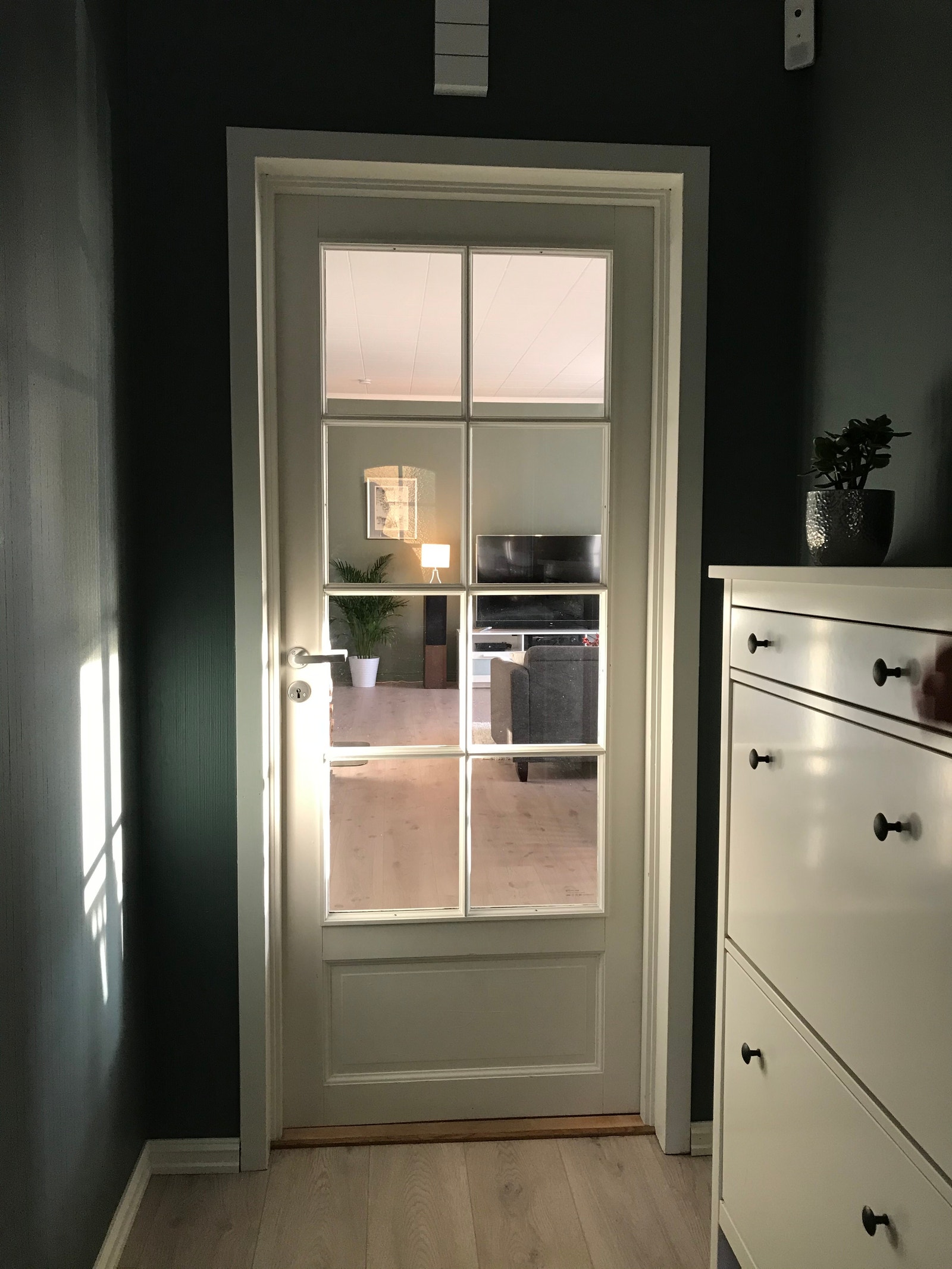 Dør mellom gang og stue Galleribilde