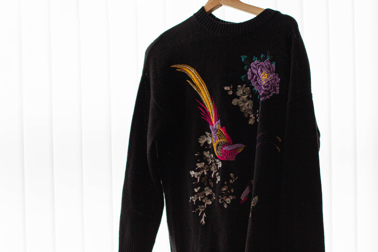 Brodert genser med 30% ull | FINN.no Brodert Genser med Blomster | FINN.no