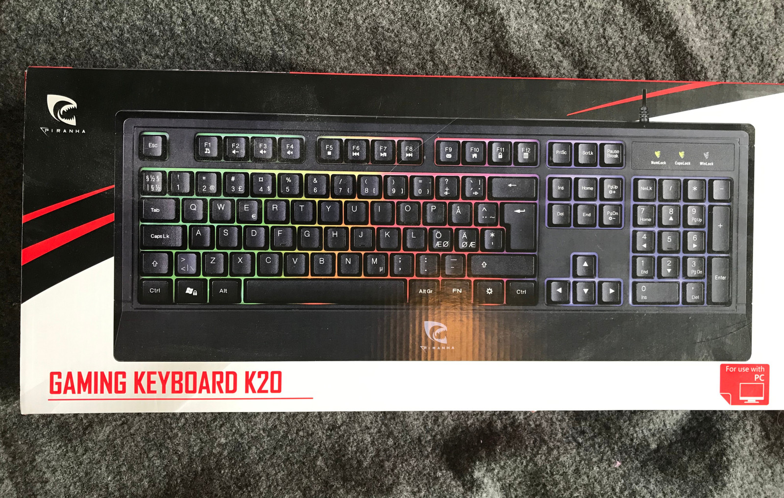 Piranha gaming keyboard K20 | FINN.no Piranha Gaming Keyboard K20 (PC)
