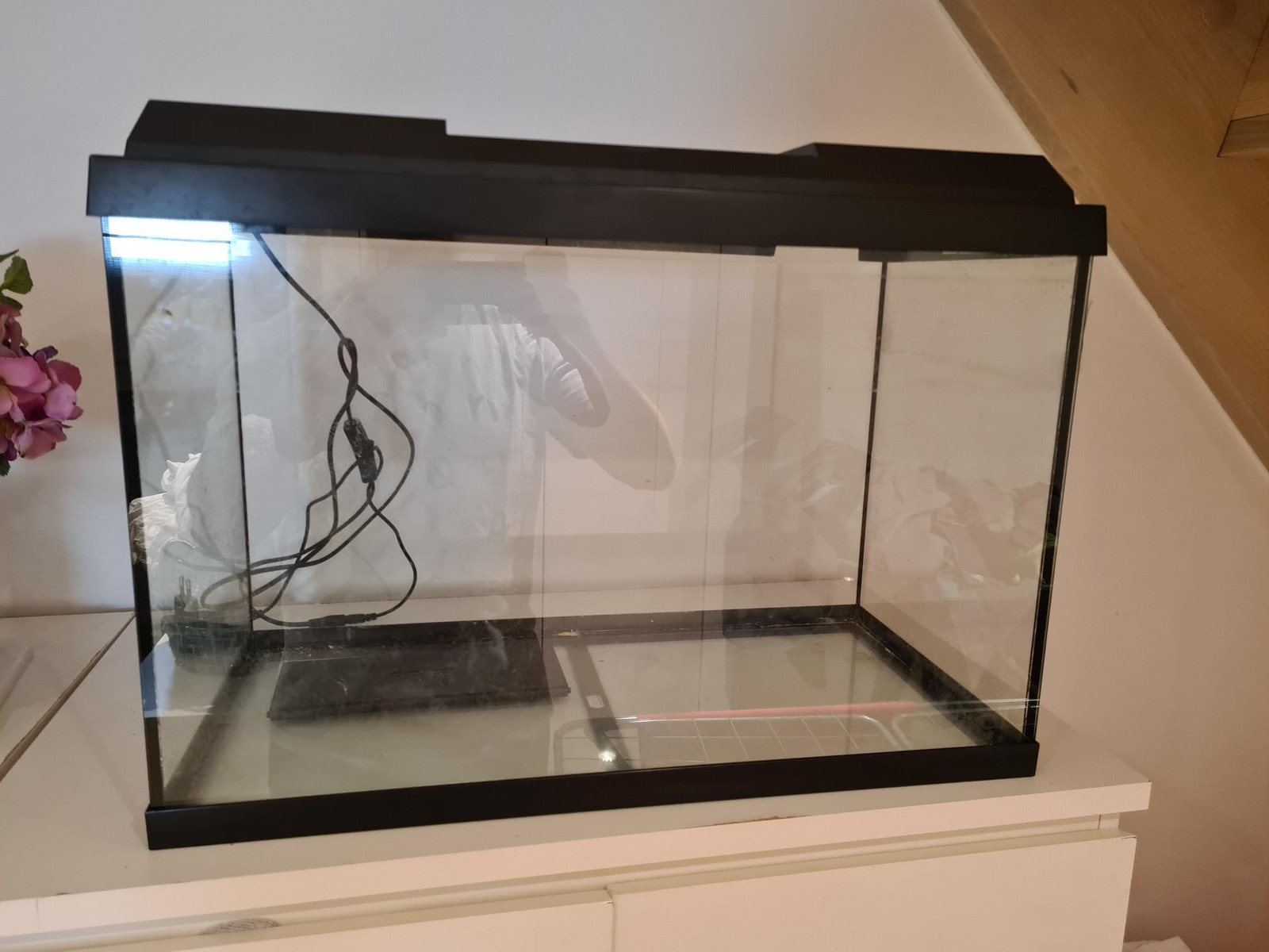 Pent brukt akvarium med lokk og lys selges. L 61, B 31 H 41 Akvarium 70 L pent brukt med alt utstyr | FINN.no