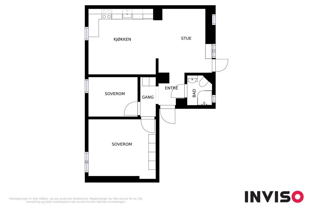 Leilighetens planløsning Galleribilde