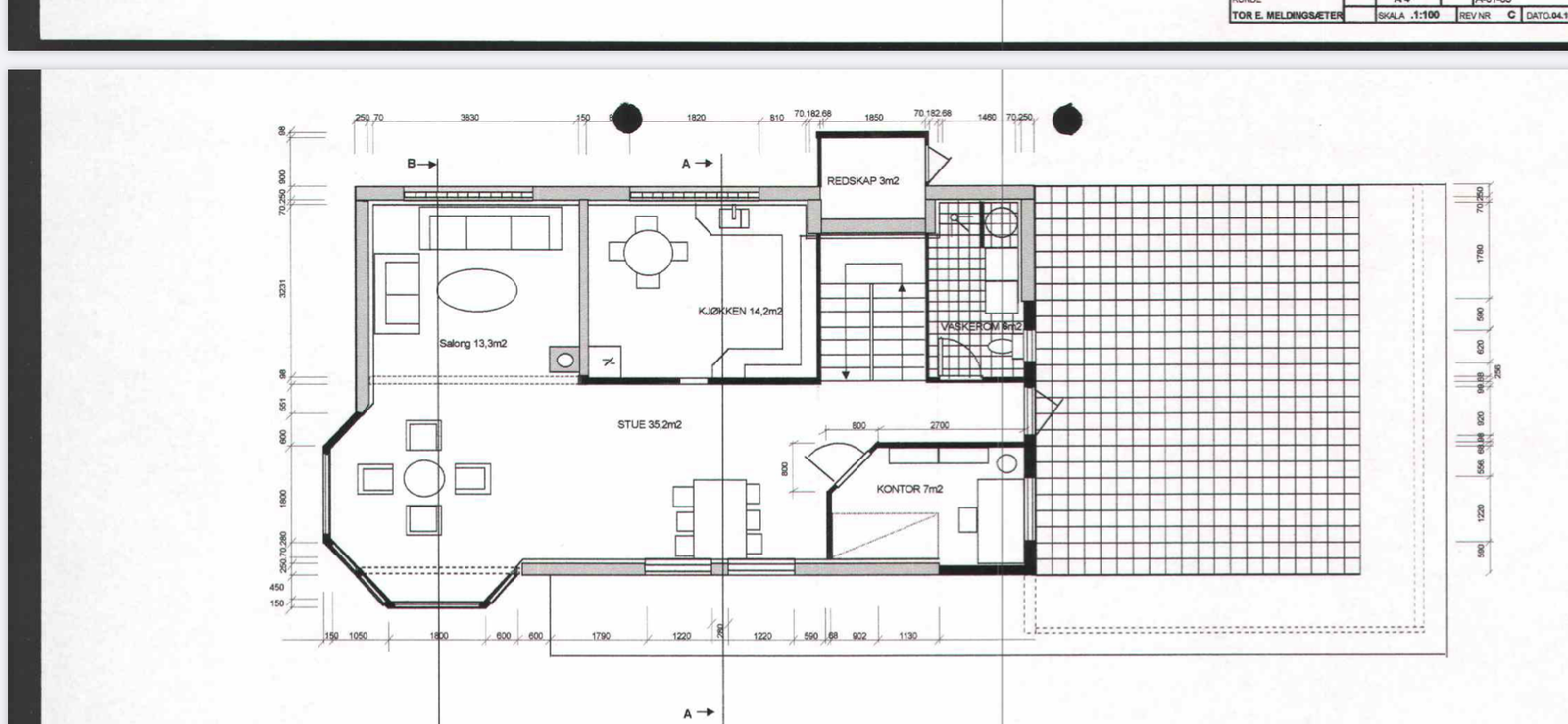 Plantegning 1.etg Galleribilde