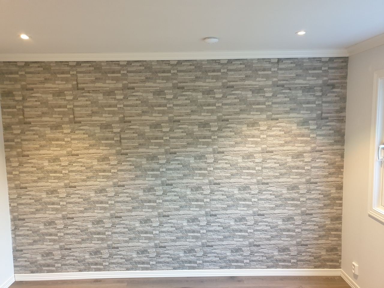 Skiffer Steinlagt på ene veggen av soverommet Galleribilde