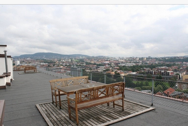 Takterrasse. Bilde lånt fra sameiets nettside. Galleribilde