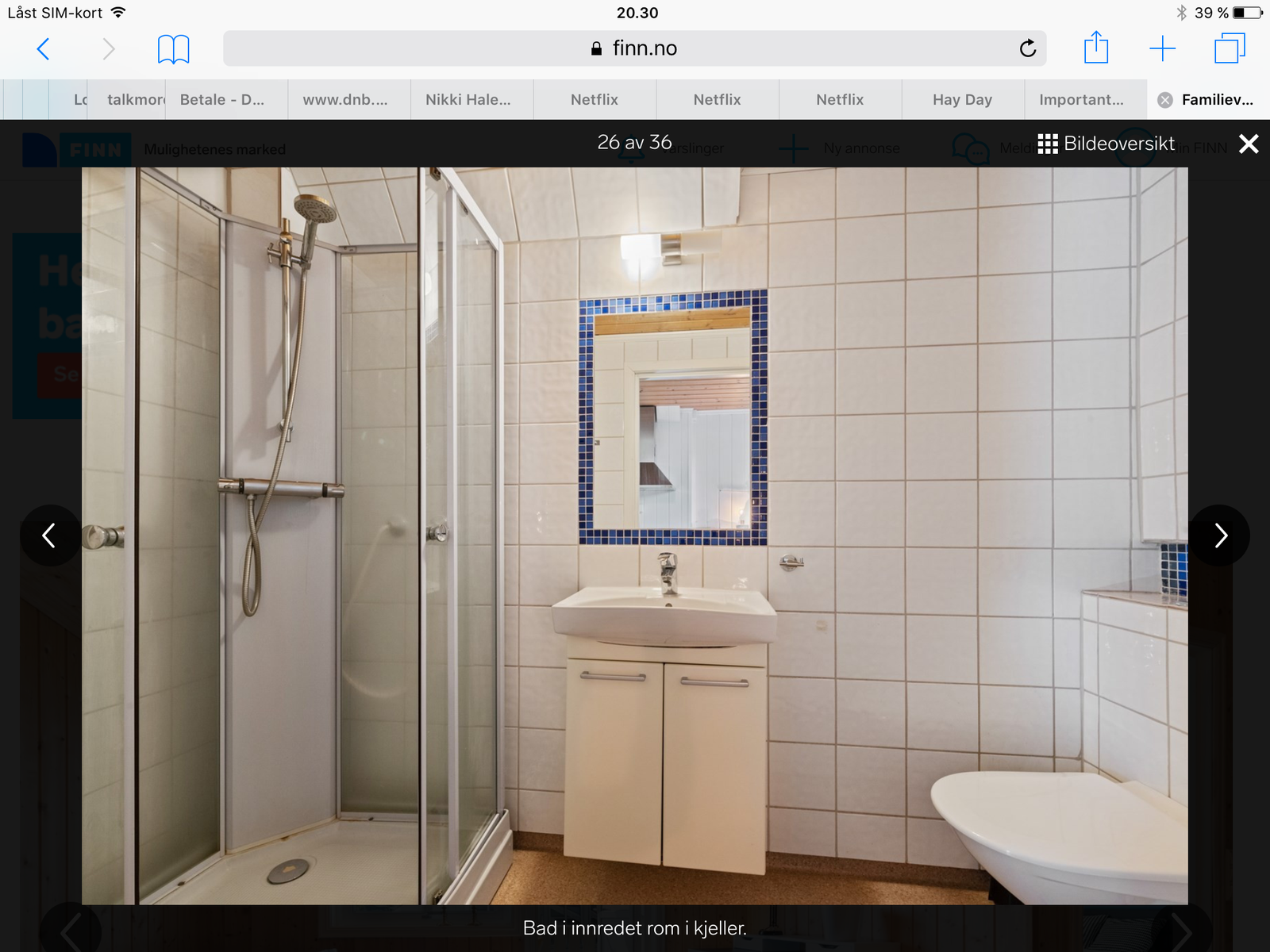Bad med mulighet for vaskemaskin Galleribilde