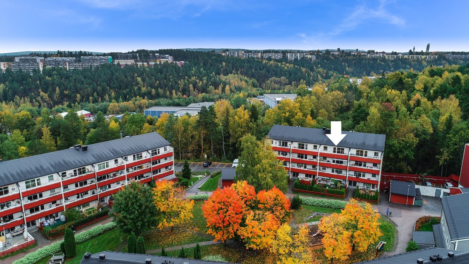 Dronebilde av område! Galleribilde