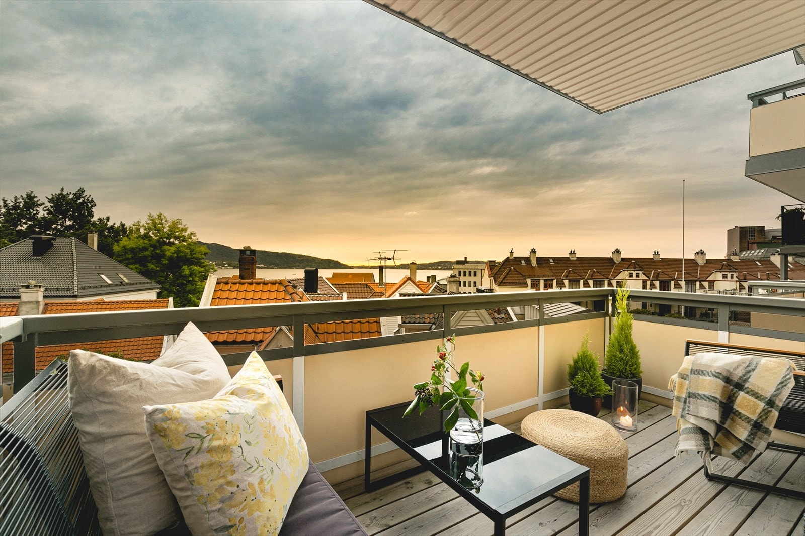 Upåklagelig utsikt over innseilingen til Bergen. Galleribilde