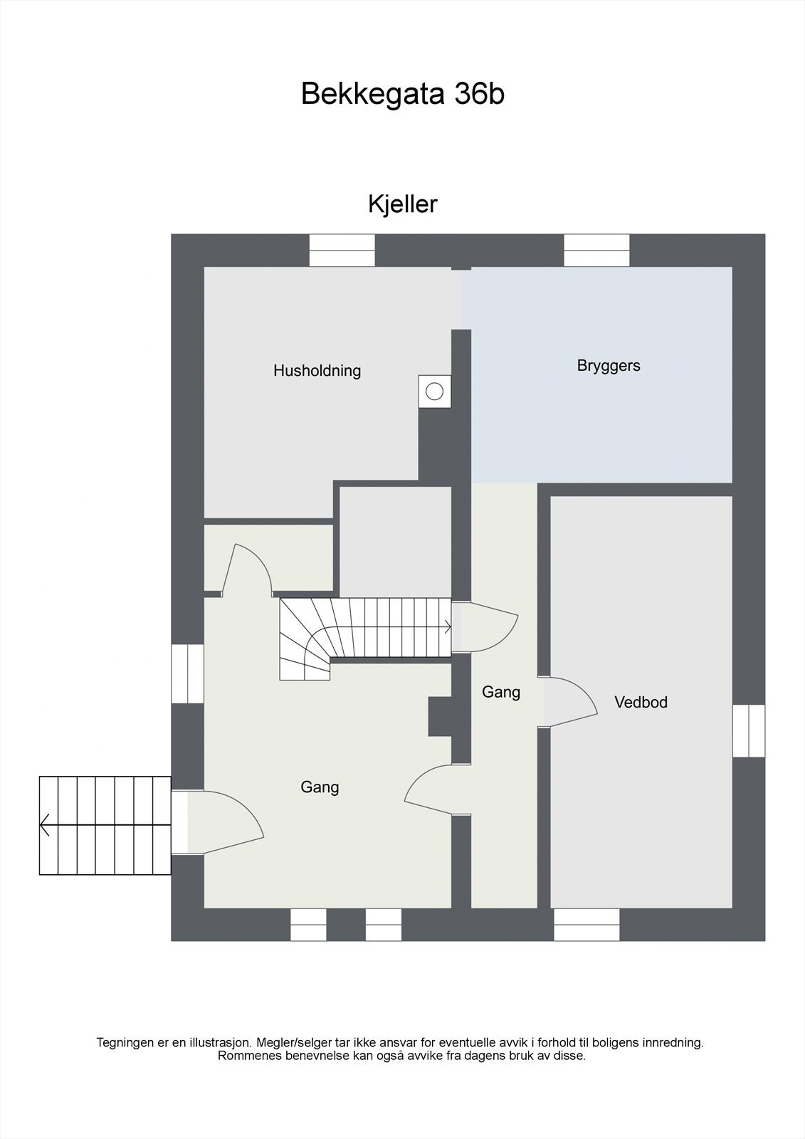 Bekkegata 36b - 2D - Kjeller - Letterhead Galleribilde
