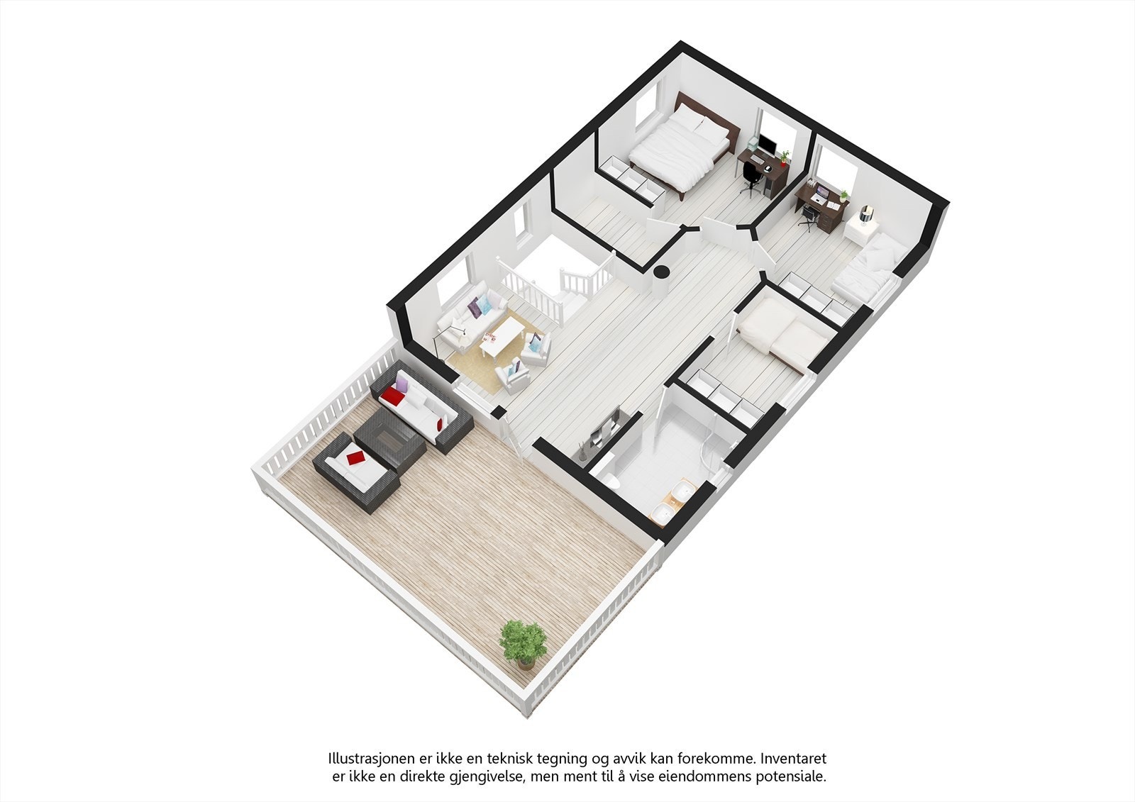 Plantegning - 2. etg Galleribilde