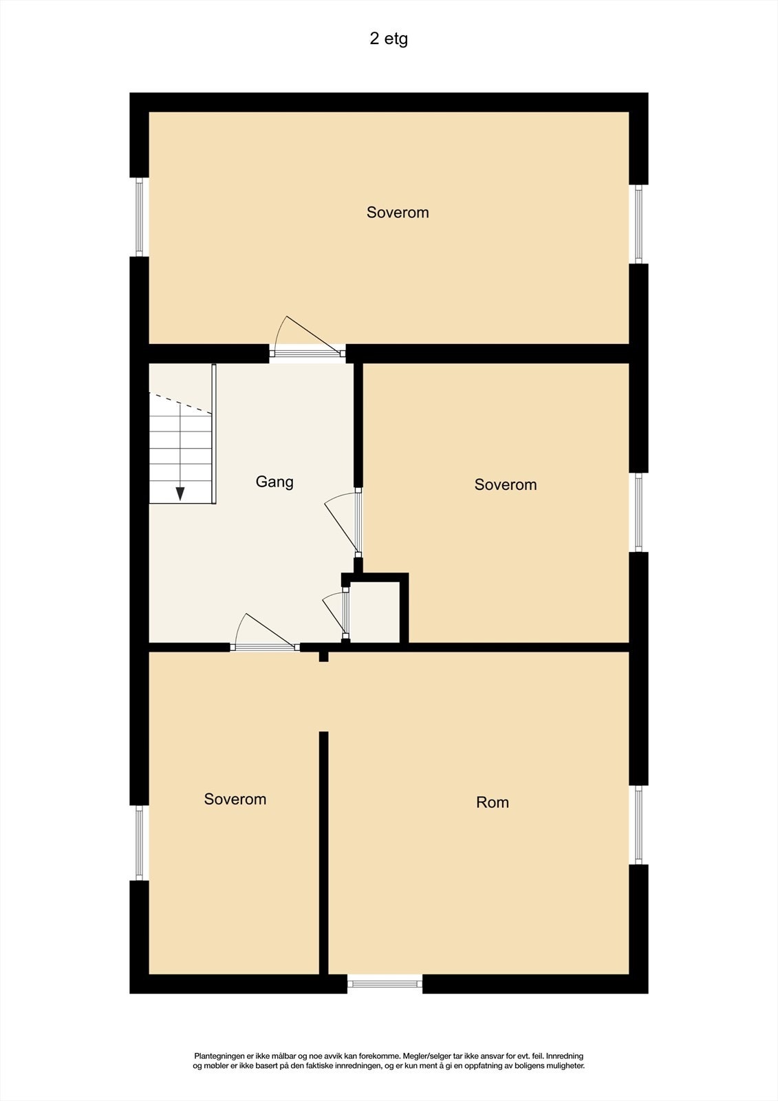 Plantegning 2. etasje. Galleribilde