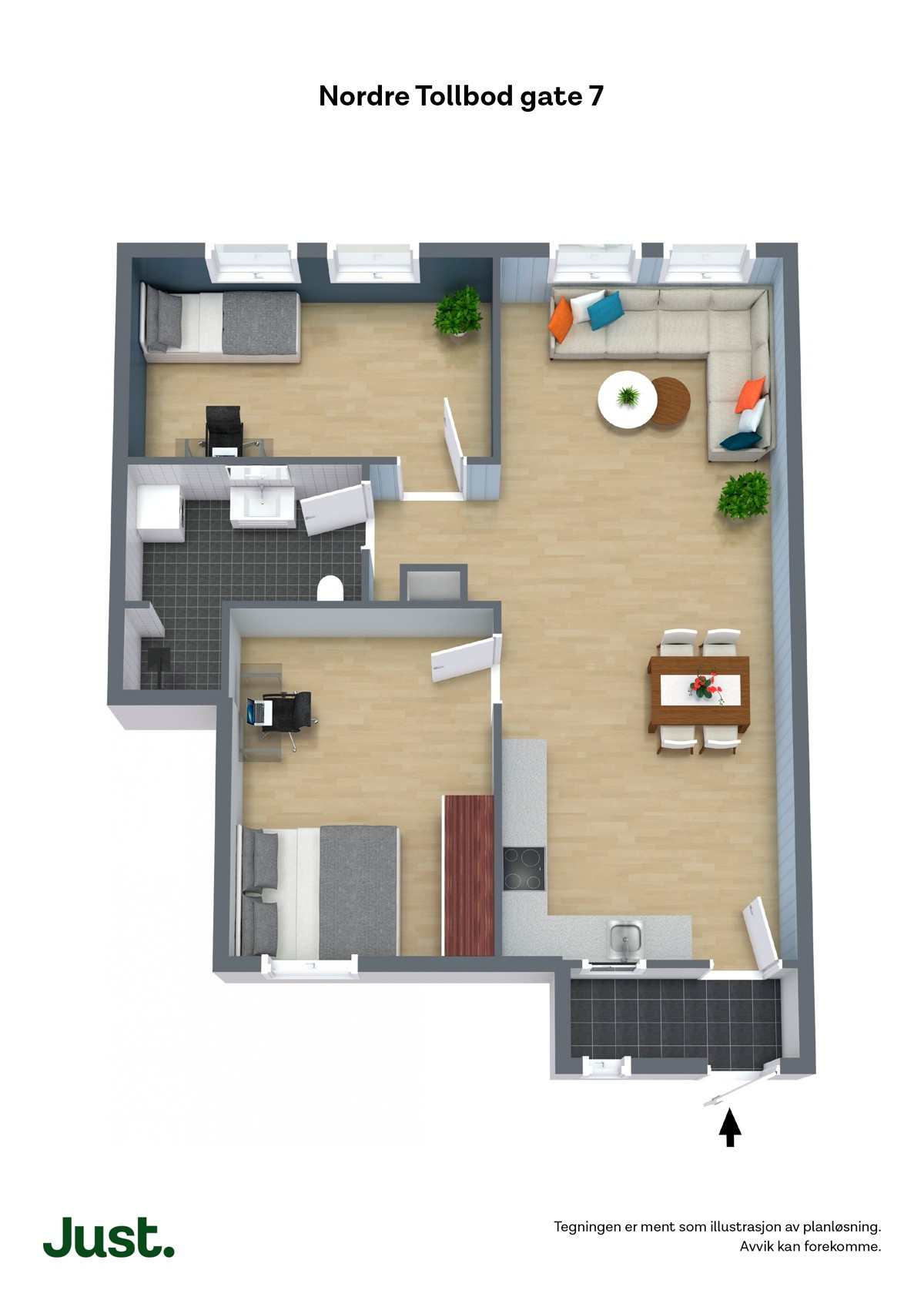 Plantegning 3D