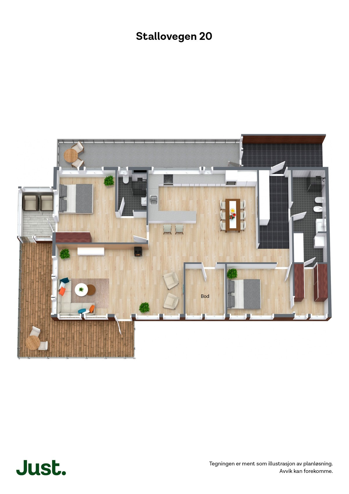 Plantegning 3D