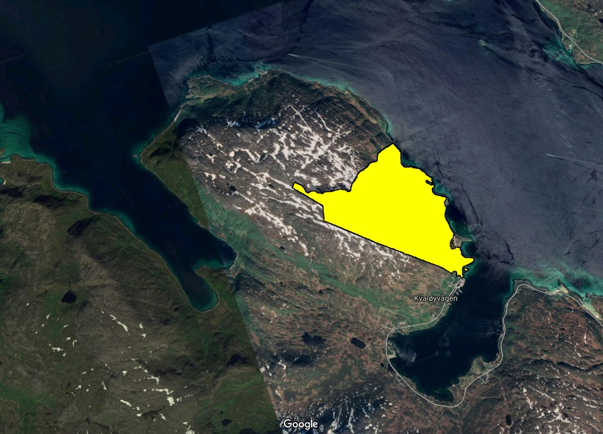 Eiendommen strekker seg over et stort område