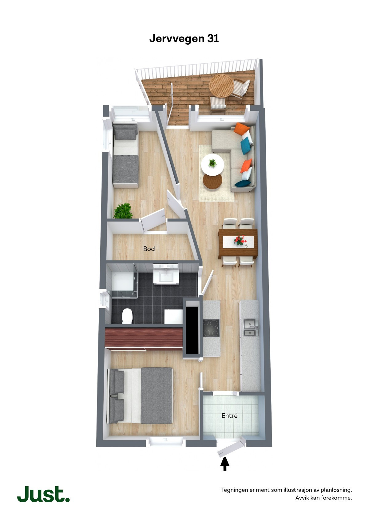 Planskisse 3 D