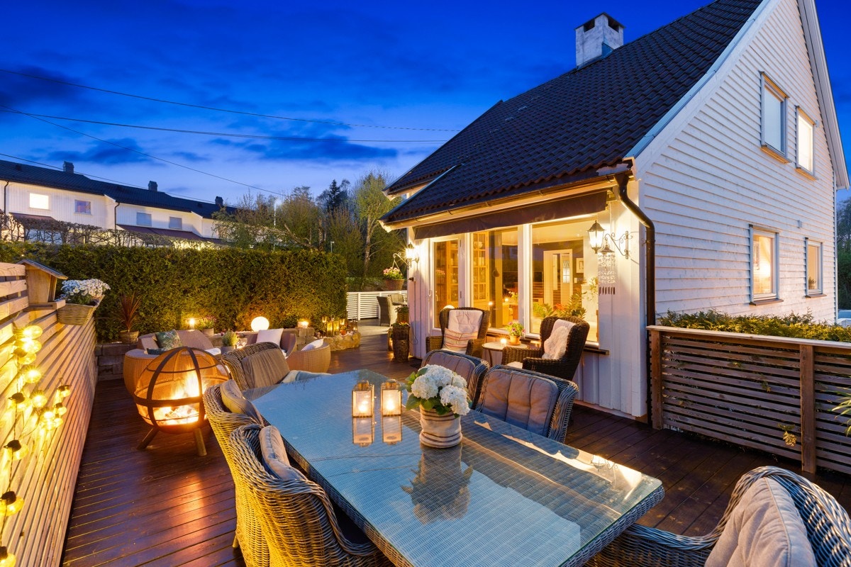 Her er det hyggelig å tilbringe sommerkveldene med familie og gode venner. Galleribilde