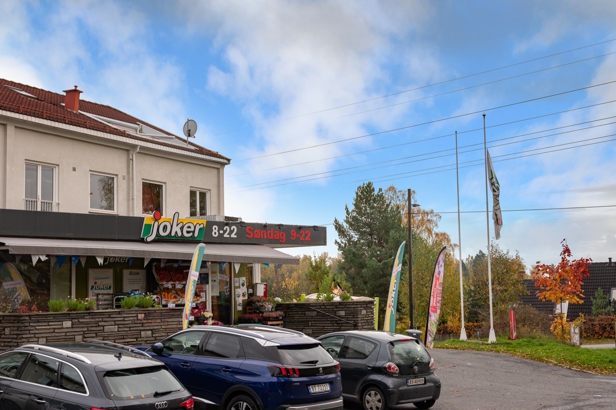 Joker butikken som ligger kort vei fra leiligheten. Galleribilde