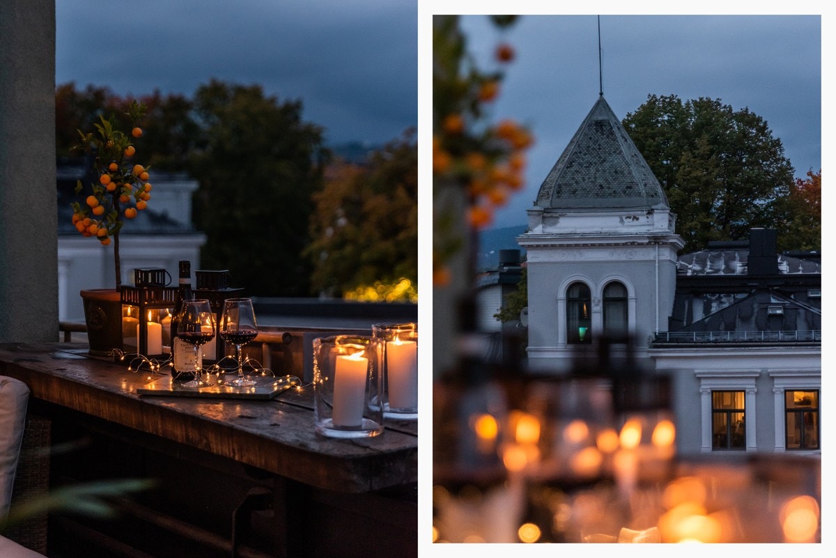 Utsikt fra takterrasse. Galleribilde