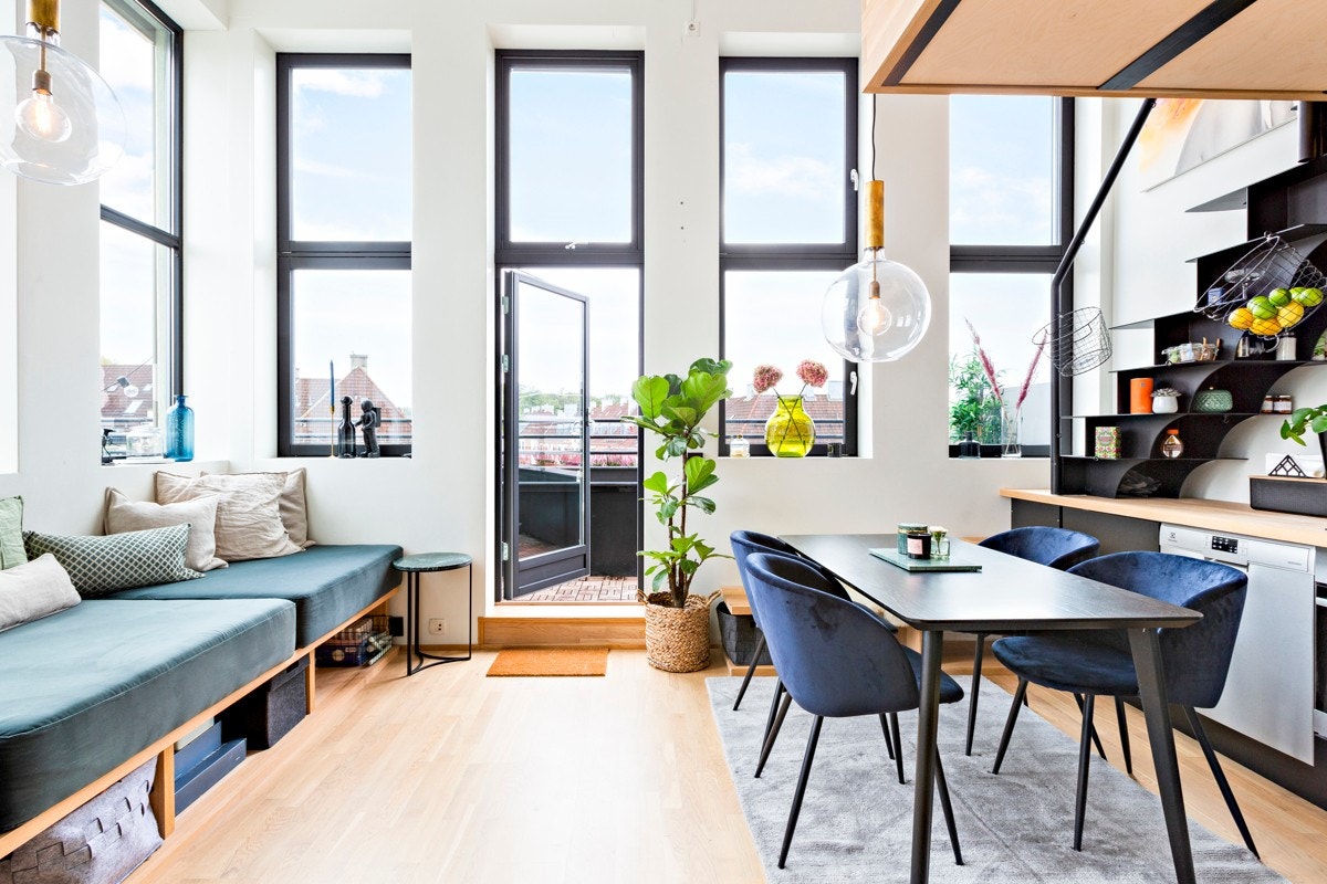 Dette er en helt særegen, arkitekttegnet studioleilighet med super beliggenhet på Torshov. Galleribilde