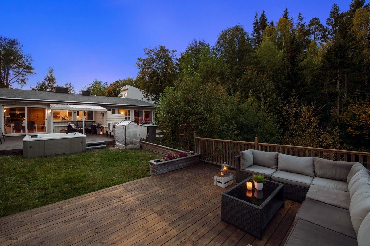 Her er det god plass, og alt ligger til rette for å nyte sommerens finværsdager til det fulle. Galleribilde