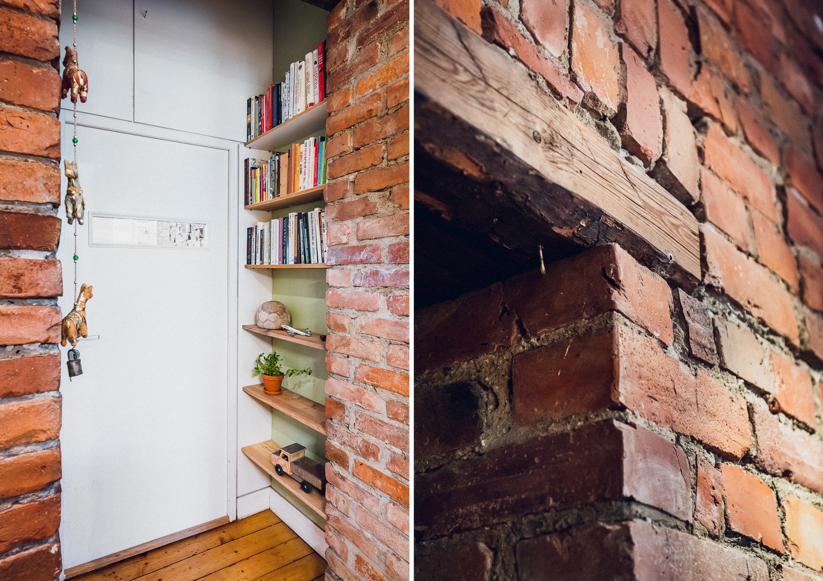 Fine detaljer med innebygde hyller. Galleribilde