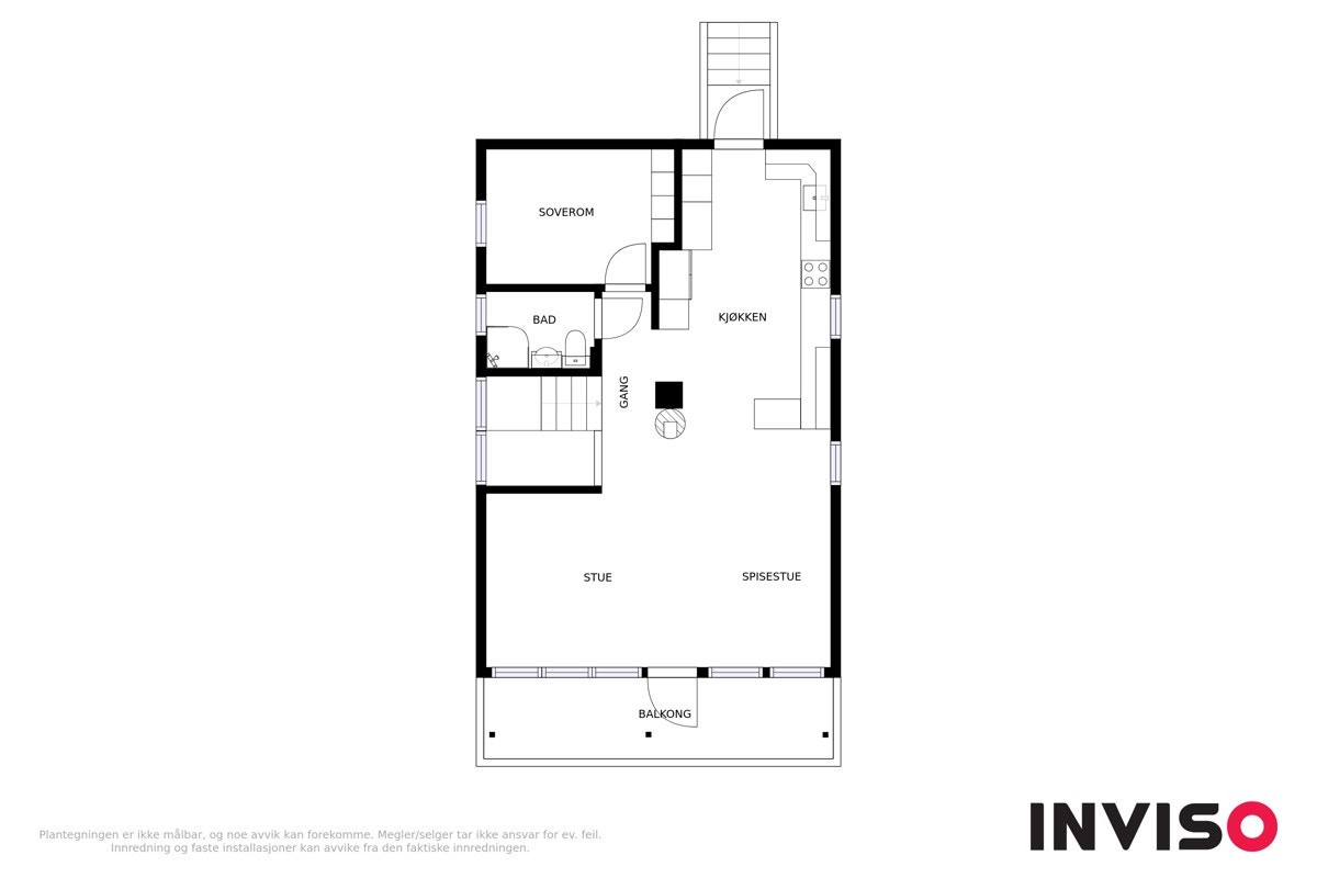 Plantegning 2. plan Galleribilde