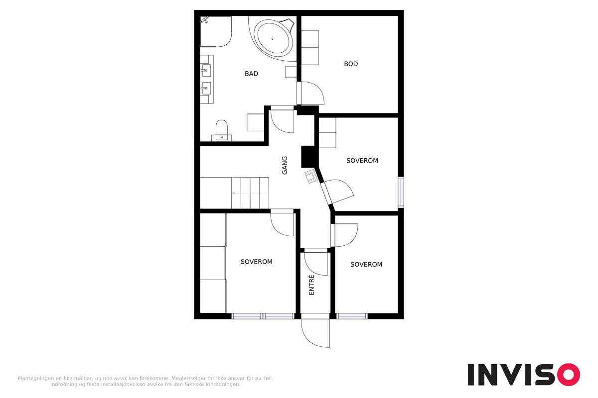 Plantegning 1. plan Galleribilde