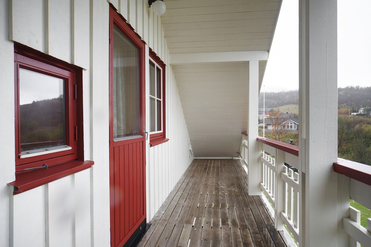 Terrasse i loftsetasje