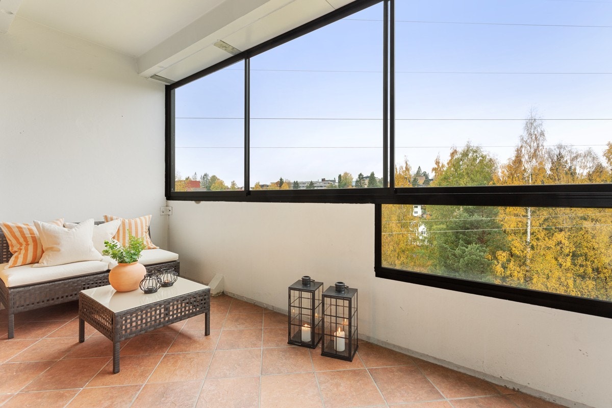 Innglasset Balkong Galleribilde