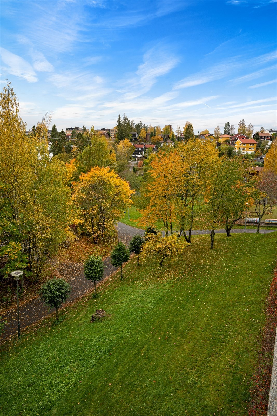 Utsikt og grønne omgivelser Galleribilde