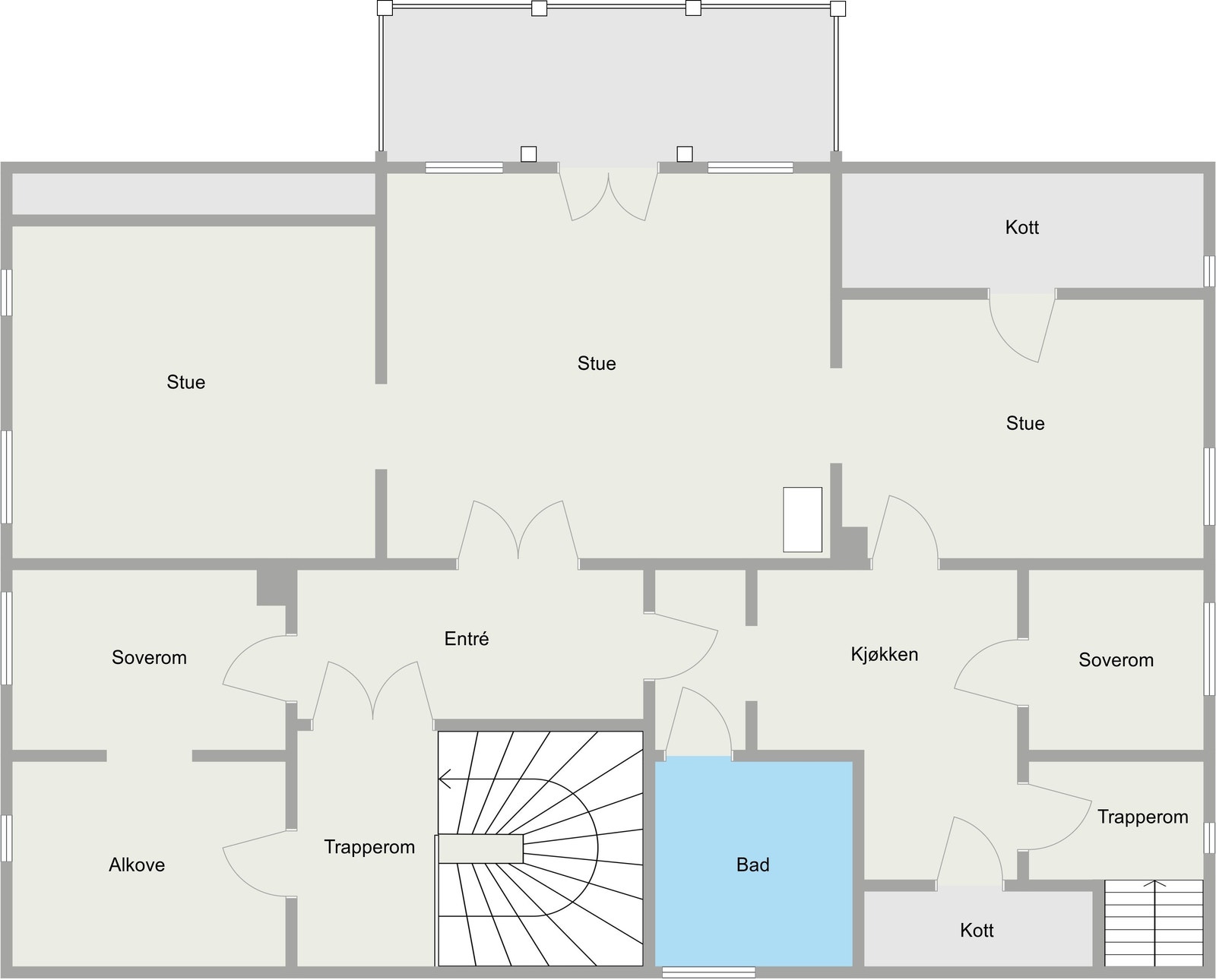 Plantegning Ullevålsveien 116 A - 2. etasje Sveitservilla Galleribilde