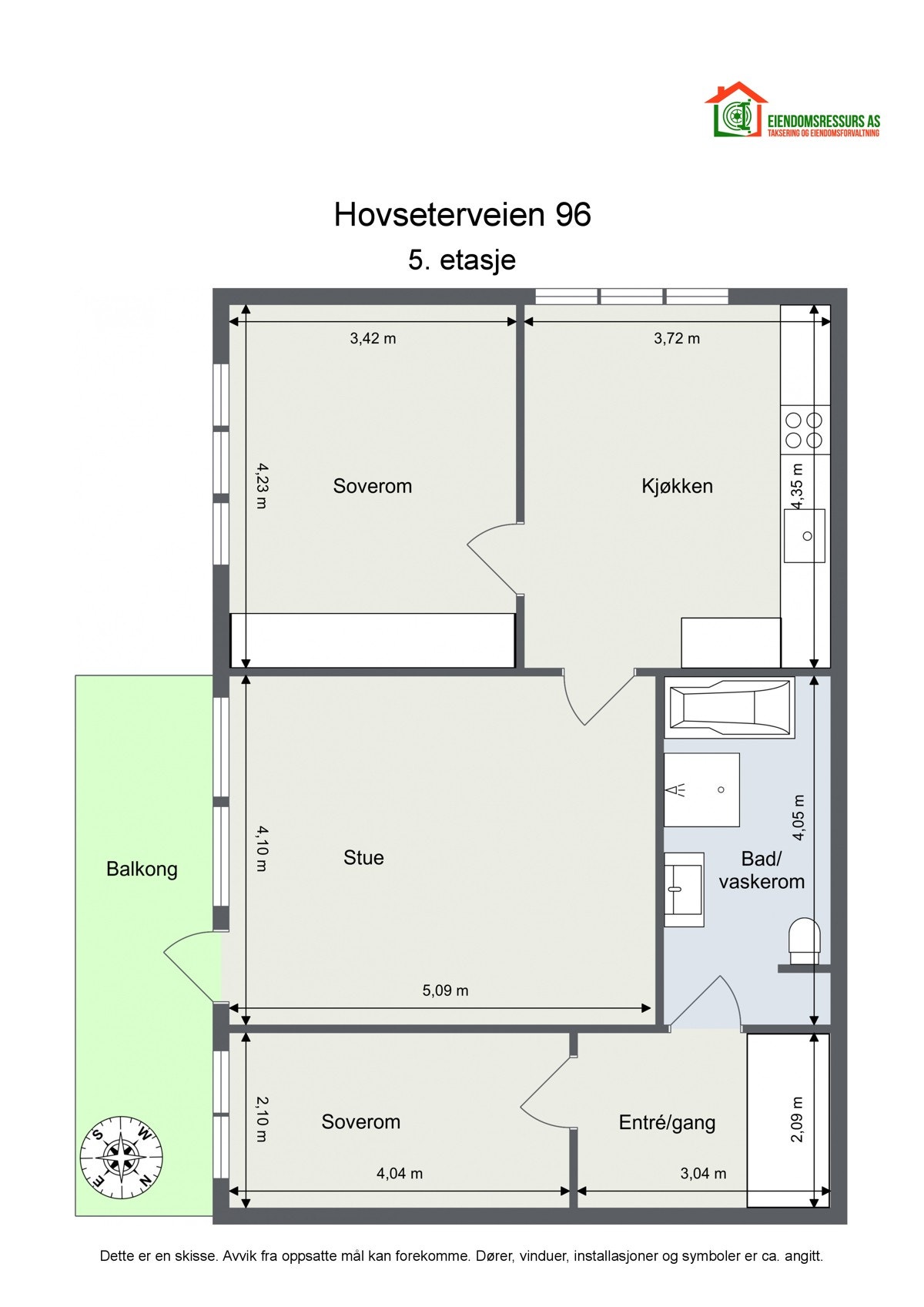 Planskisse Galleribilde