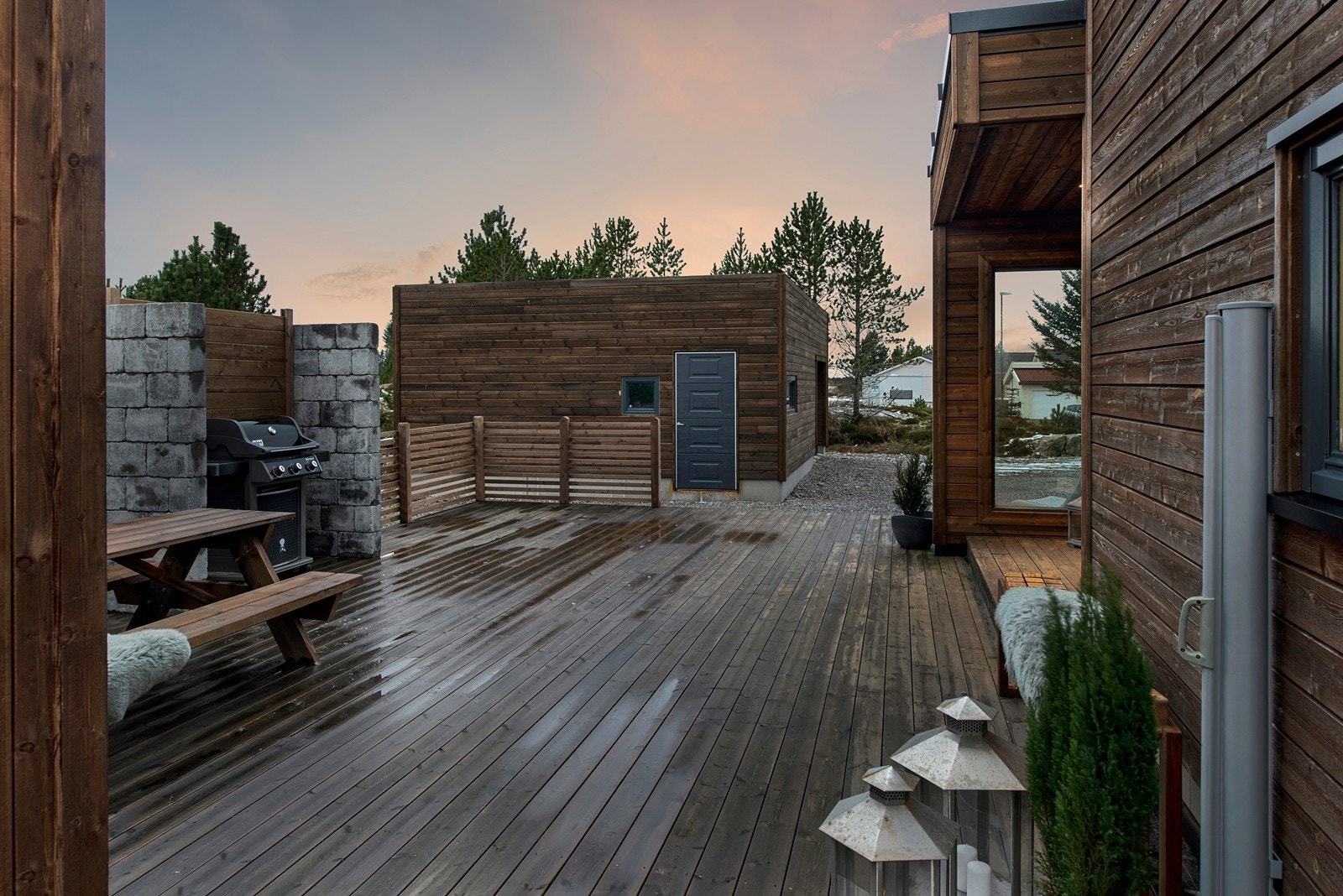 Fint opparbeidet uteområde Galleribilde